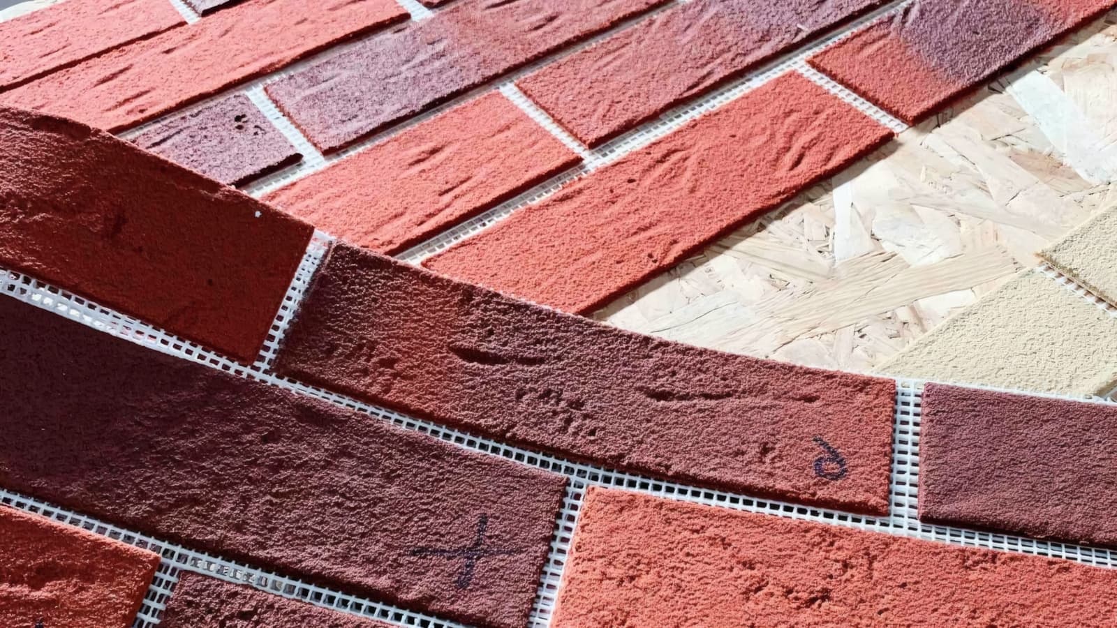 Укладка гибкого кирпича